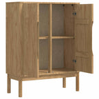vidaXL Sideboard FLORO Wachsbraun 70 x 30 x 70,5 cm Massivholz Kiefer