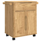 vidaXL Küchentrolley FLORO Wachsbraun 72,5 x 45 x 80 cm