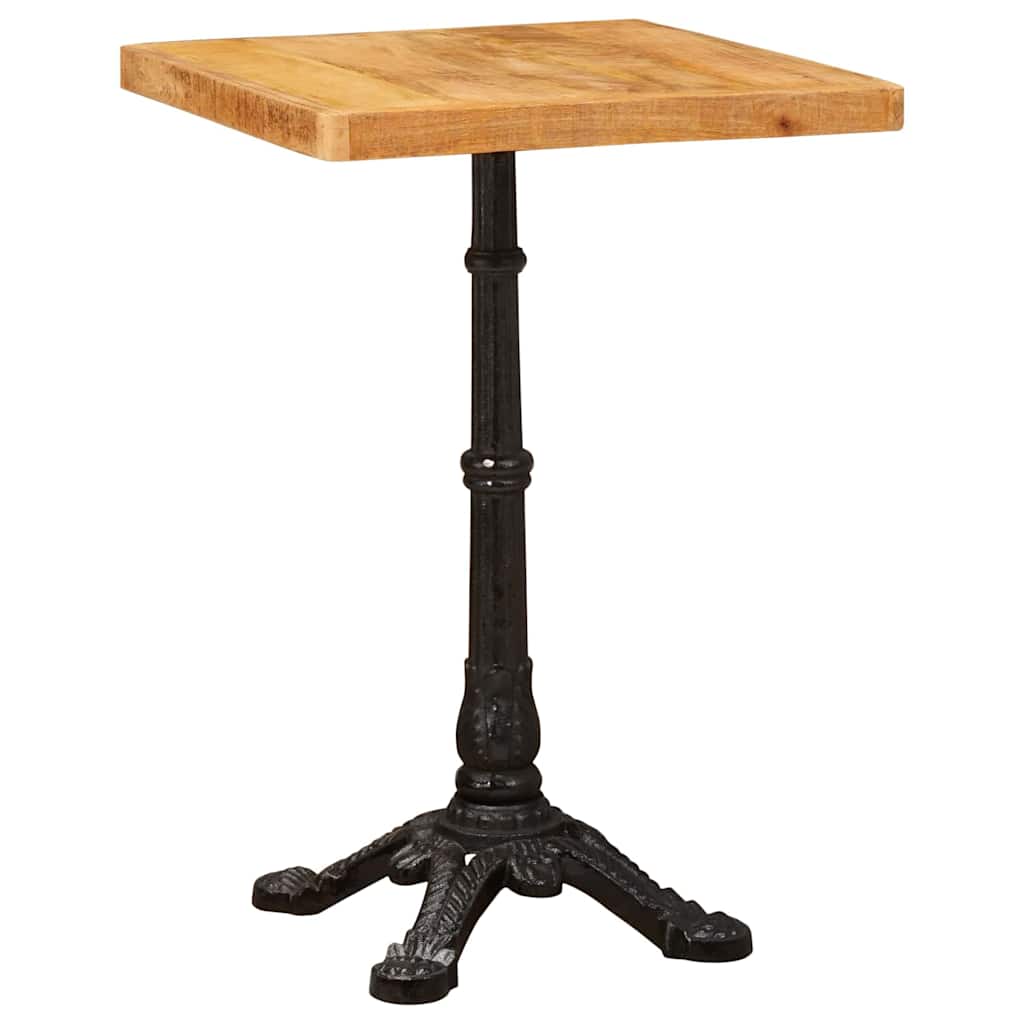 vidaXL Bistrotisch Braun 50 x 50 x 76 cm Massivholz Mango