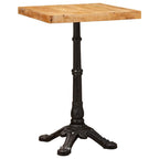 vidaXL Bistrotisch Braun 50 x 50 x 76 cm Massivholz Mango