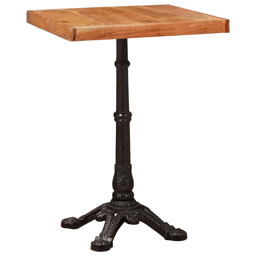 vidaXL Bistrotisch Braun 50 x 50 x 76 cm Massivholz Akazie