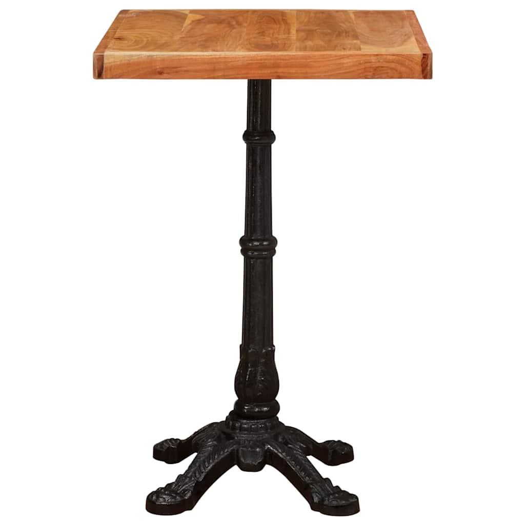 vidaXL Bistrotisch Braun 50 x 50 x 76 cm Massivholz Akazie