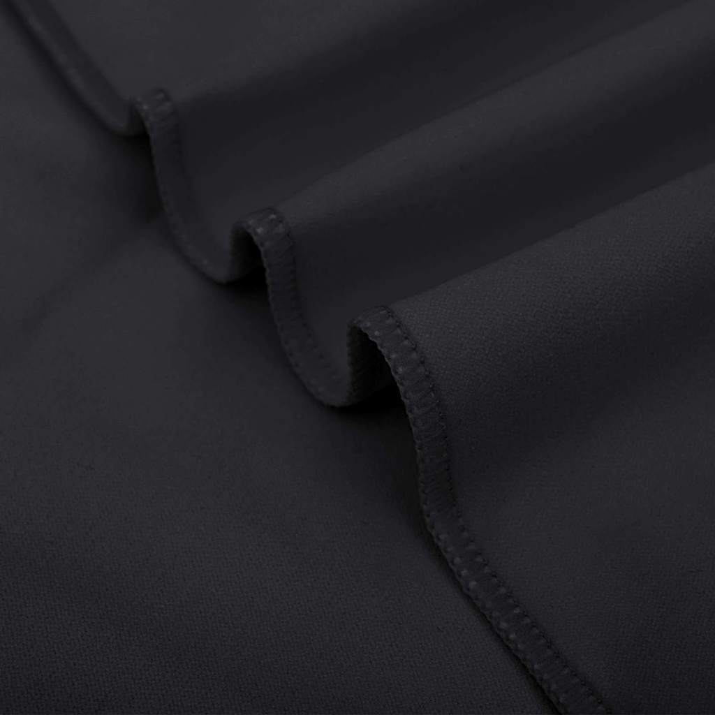 vidaXL Sporthandtücher 2 pcs Schwarz 100 x 50 cm