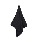 vidaXL Sporthandtücher 2 pcs Schwarz 100 x 50 cm