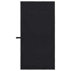 vidaXL Sporthandtücher 2 pcs Schwarz 100 x 50 cm