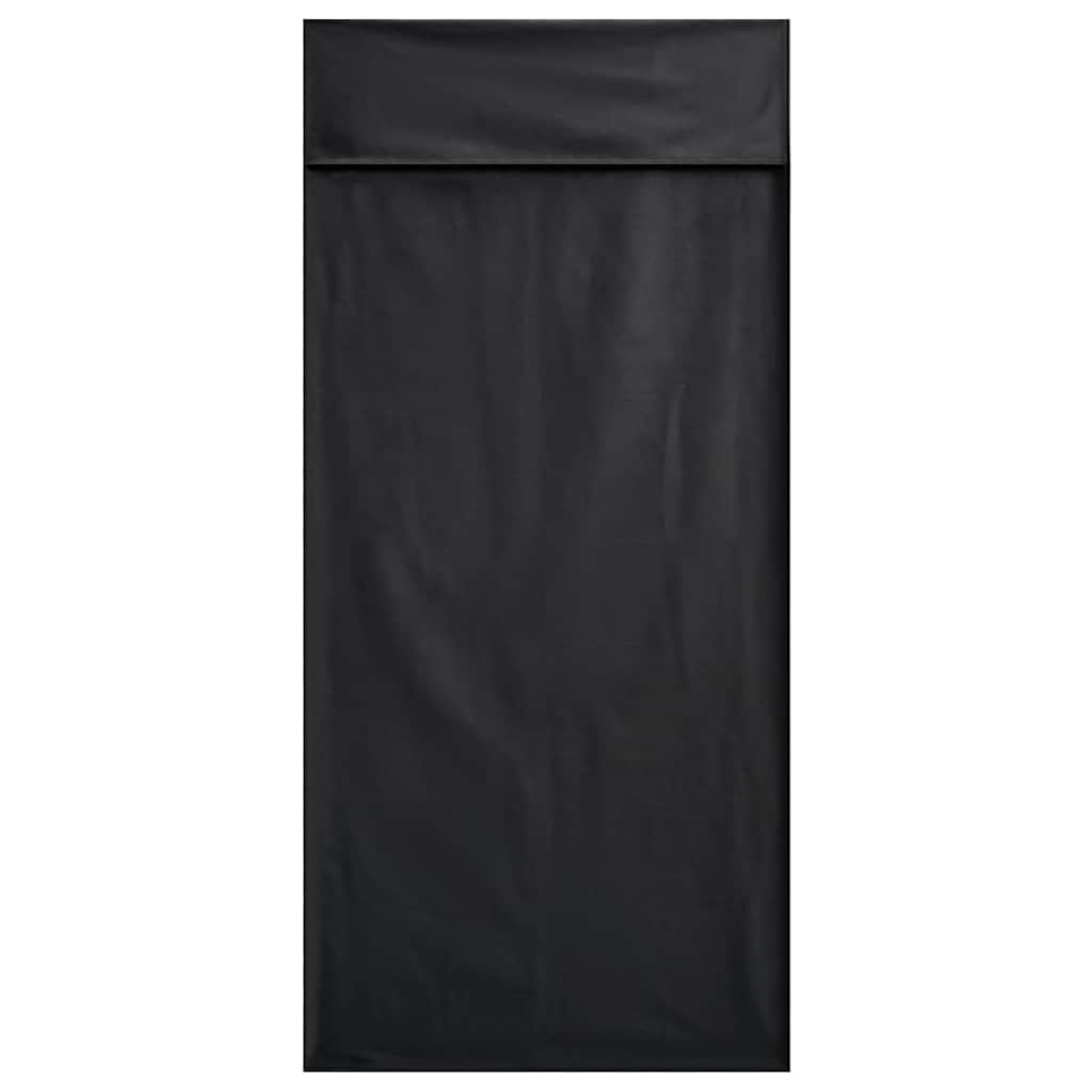 vidaXL Außenstuhl Handtücher 2 pcs Schwarz 130 x 60 cm
