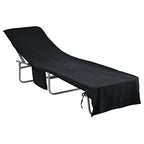 vidaXL Sonnenliege-Tücher 2 pcs Schwarz 210 x 75 cm