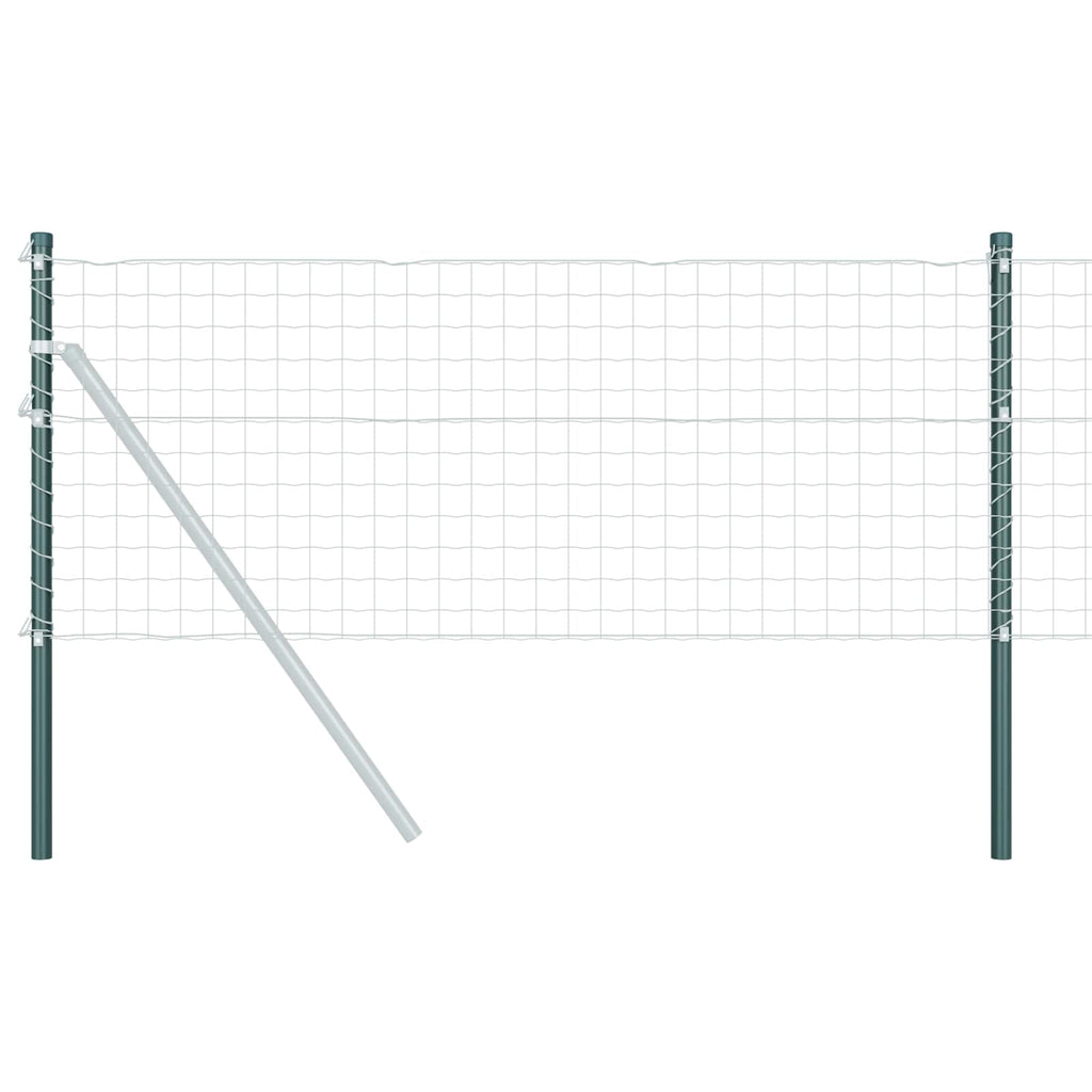 vidaXL Zaunpfosten 12 pcs Grün 50 cm Pulverbeschichteter Stahl