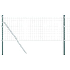 vidaXL Zaunpfosten 12 pcs Grün 50 cm Pulverbeschichteter Stahl