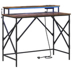 vidaXL Schreibtisch Geräucherte Eiche 100 x 50 x 86,5 cm Holzwerkstoff