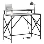 vidaXL Schreibtisch Graues Sonoma 100 x 50 x 86,5 cm Holzwerkstoff