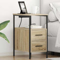 vidaXL Nachttisch Sonoma-Eiche 46,5x29x61 cm Holzwerkstoff