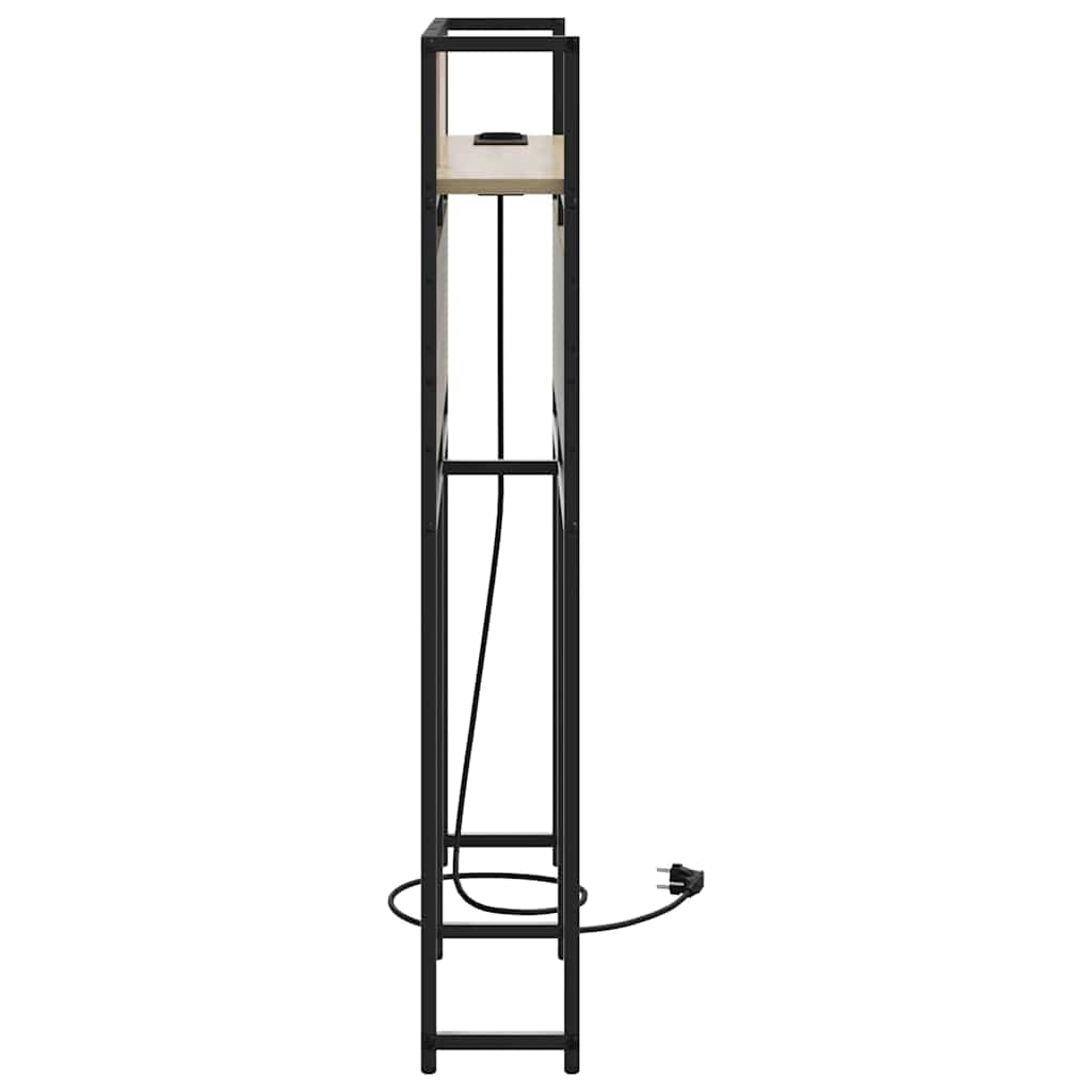 vidaXL Stauraum-Kopfteil mit Speicher Sonoma-Eiche Holzwerkstoff