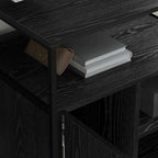 vidaXL Schrank mit Ladestation Schwarz Eichen-Optik 61 x 46 x 67 cm