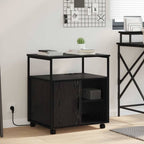 vidaXL Schrank mit Ladestation Schwarz Eichen-Optik 61 x 46 x 67 cm