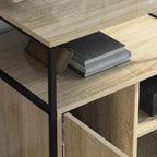vidaXL Schrank mit Ladestation Mit Rad Sonoma-Eiche 61 x 46 x 67 cm