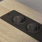 vidaXL Schrank mit Ladestation Mit Rad Sonoma-Eiche 61 x 46 x 67 cm