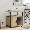vidaXL Schrank mit Ladestation Mit Rad Sonoma-Eiche 61 x 46 x 67 cm