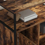 vidaXL Schrank mit Ladestation Geräucherte Eiche 61 x 46 x 67 cm