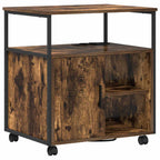 vidaXL Schrank mit Ladestation Geräucherte Eiche 61 x 46 x 67 cm