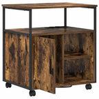 vidaXL Schrank mit Ladestation Geräucherte Eiche 61 x 46 x 67 cm