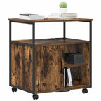 vidaXL Schrank mit Ladestation Geräucherte Eiche 61 x 46 x 67 cm