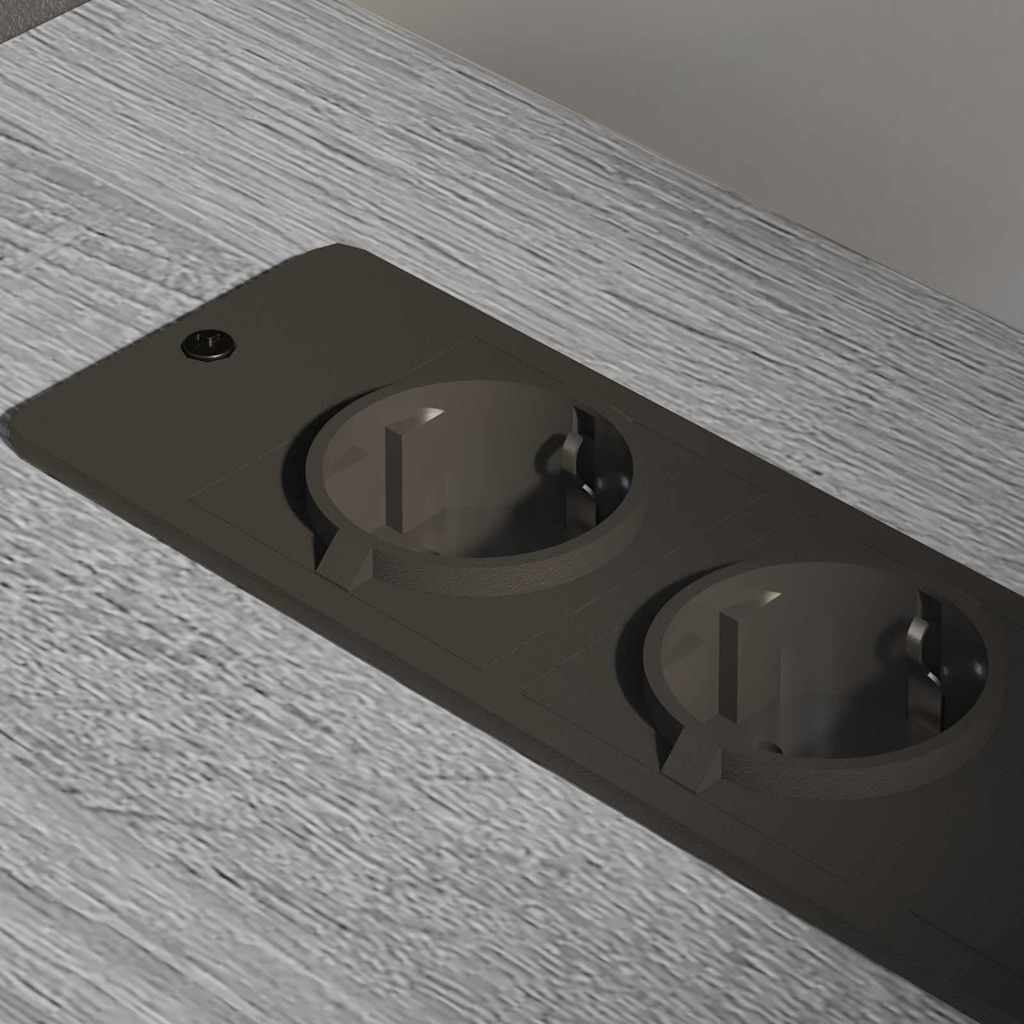 vidaXL Schrank mit Ladestation Mit Rad Graues Sonoma 61 x 46 x 67 cm