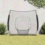 vidaXL Baseball-Übungsnetz Schwarz 250 x 106 x 209 cm Polyester