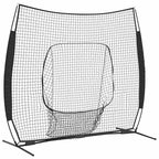 vidaXL Baseball-Übungsnetz Schwarz 250 x 106 x 209 cm Polyester