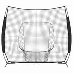 vidaXL Baseball-Übungsnetz Schwarz 250 x 106 x 209 cm Polyester