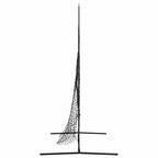 vidaXL Baseball-Übungsnetz Schwarz 250 x 106 x 209 cm Polyester