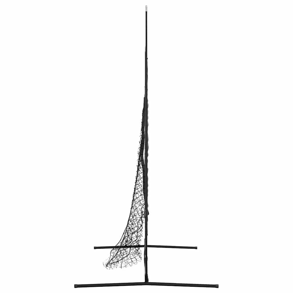 vidaXL Baseball-Übungsnetz Schwarz 250 x 106 x 209 cm Polyester