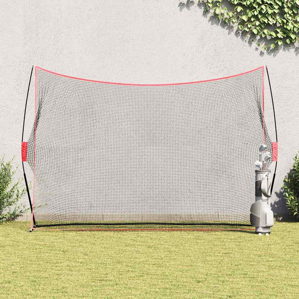 vidaXL Golf Trainingshilfe Schwarz 314 x 92 x 214 cm Polyester