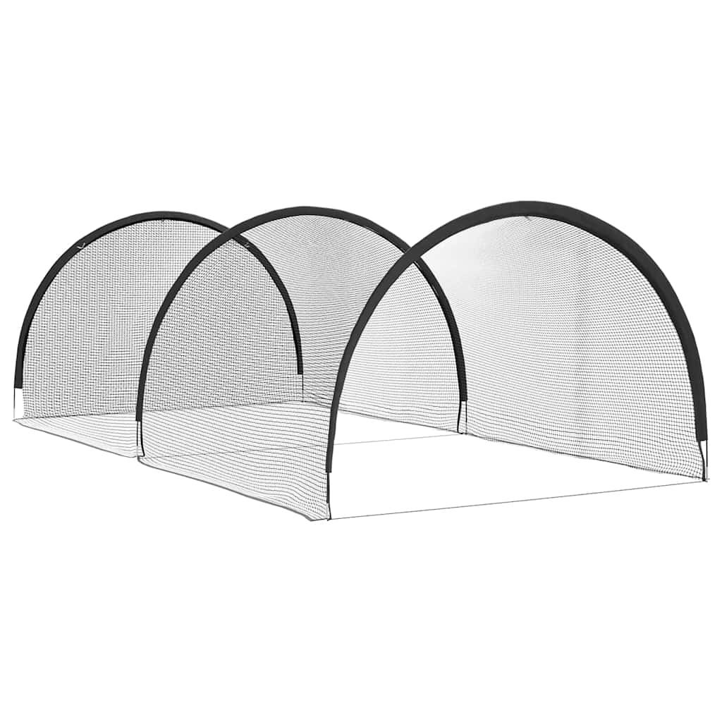 vidaXL Baseball & Softball Schwarz 702 x 369,5 x 243,5 cm Polyester