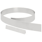 vidaXL Raseneinfassung 4 pcs Silber 450 x 0,05 x 10 cm Edelstahl