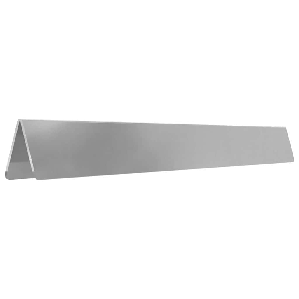 vidaXL Raseneinfassung Silber 450 x 0,05 x 10 cm Verzinkter Stahl
