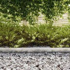 vidaXL Raseneinfassung 4 pcs Silber 450 x 0,05 x 10 cm