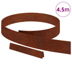 vidaXL Raseneinfassung Rostig 450 x 0,05 x 10 cm Wetterfeststahl