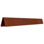 vidaXL Raseneinfassung 4 pcs Rostig 450 x 0,05 x 10 cm Wetterfeststahl