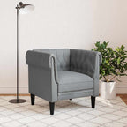 vidaXL Sofa Hellgrau 78,5 x 74,5 x 74,5 cm Polyester