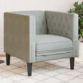vidaXL Sofa Hellgrau 74,5 x 71 x 70,5 cm Samt