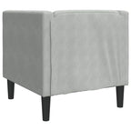 vidaXL Sofa Hellgrau 74,5 x 71 x 70,5 cm Samt