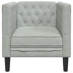 vidaXL Sofa Hellgrau 74,5 x 71 x 70,5 cm Samt