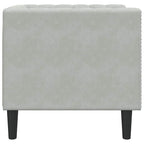 vidaXL Sofa Hellgrau 74,5 x 71 x 70,5 cm Samt