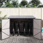 vidaXL Fahrradspeicher 3 pcs Anthrazit 216 x 207 x 158 cm Metall