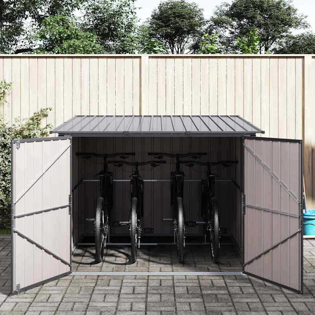 vidaXL Fahrradspeicher 3 pcs Anthrazit 216 x 207 x 158 cm Metall