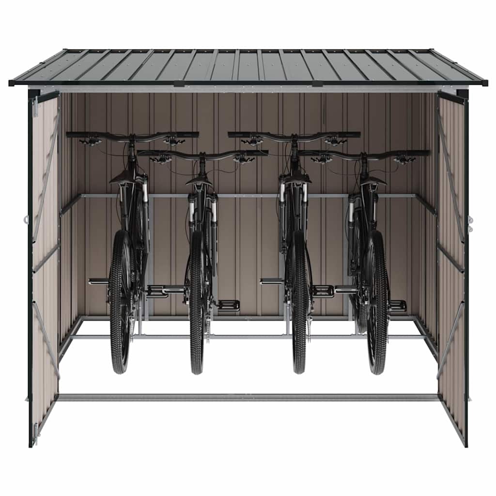 vidaXL Fahrradspeicher 3 pcs Anthrazit 216 x 207 x 158 cm Metall
