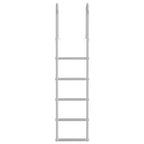 vidaXL 5-Stufen Dockleiter Silber 45 ×11,5 ×190 cm Aluminium