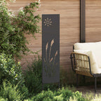 vidaXL Garten Sichtschutz-Leinwand Schwarz 32 x 140 cm
