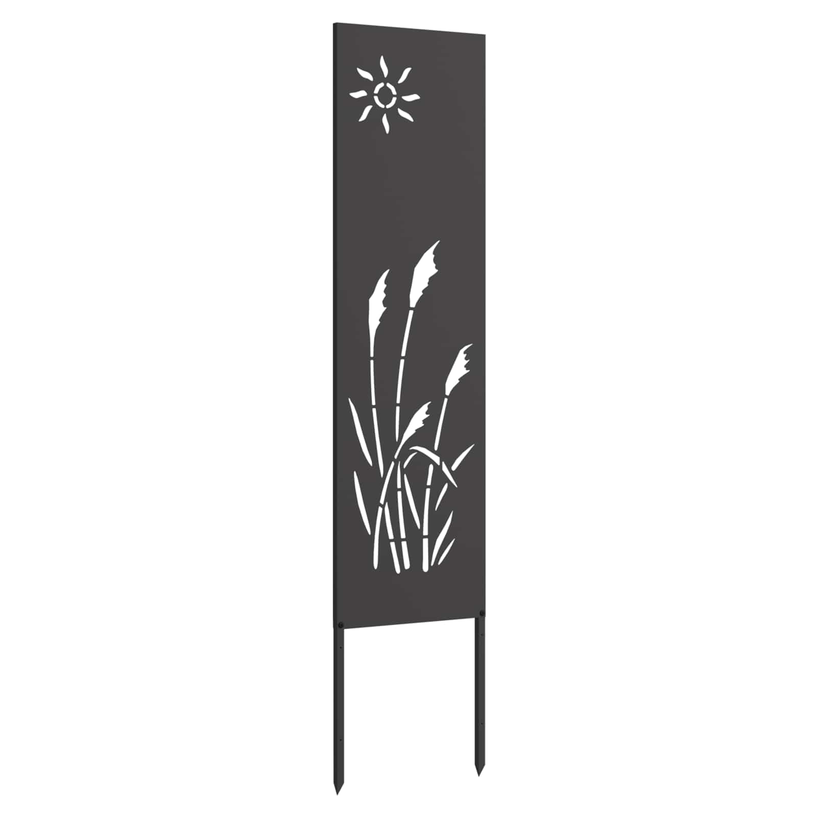 vidaXL Garten Sichtschutz-Leinwand Schwarz 32 x 140 cm